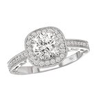 LaVie Halo Semi-Mount Diamond Ring 115071-100
