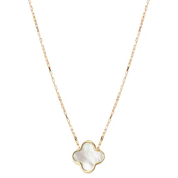 Italian 14kt Gold Mother of Pearl Necklace 360030-MPNY