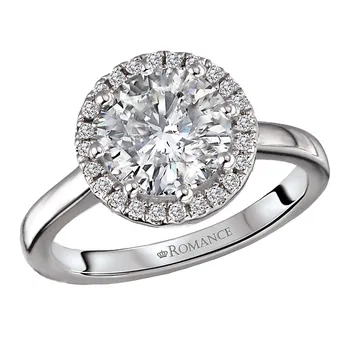Halo Semi-Mount Diamond Engagement Ring 160225-RD200