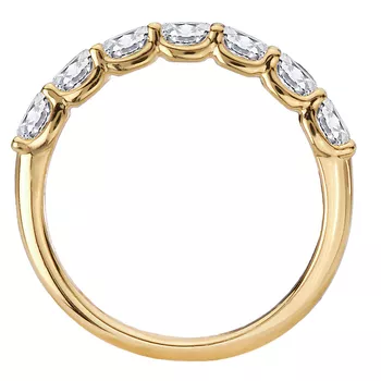 Oval Shaped Lab Grown Diamond Staight Front Wedding Band 160310-WYLG
