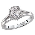 LaVie Split Shank Semi-Mount Diamond Ring 115404-OV100