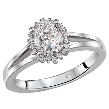 Split Shank Semi-Mount Diamond Ring 115404-OV100