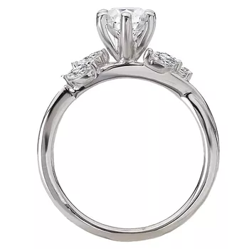 Classic Semi-Mount Diamond Ring 160112-MQ100