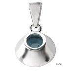 Eleganza ELAN SILVER RD LONDON BL TPZ  PENDANT, LBT RD 10MM, 4.96TGW 844047-BT
