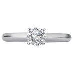 LaVie Solitaire Semi-Mount Diamond Engagement Ring 114000-4RD050WS