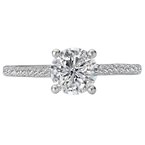 LaVie Peg Head Semi-Mount Diamond Ring 115415-100