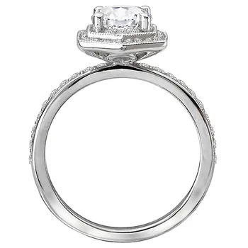 Halo Semi-Mount Diamond Ring 119272-HO100K