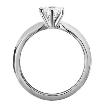 Solitaire Semi-Mount Diamond Ring 114001-6RD050WS