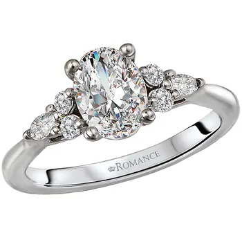 Diamond Semi-Mount Engagement Ring 160126-OV100