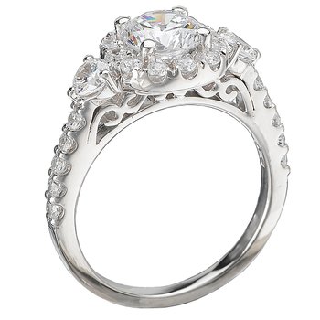 Halo Semi-Mount Diamond Ring 115041-100