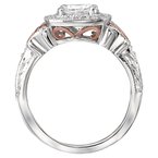 LaVie Two-Tone Halo Semi-Mount Ring 115003-100TR