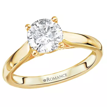 Solitaire Semi-Mount Diamond Ring 160064-RD100Y
