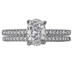 LaVie Classic Semi-Mount Diamond Ring 115427-OV100