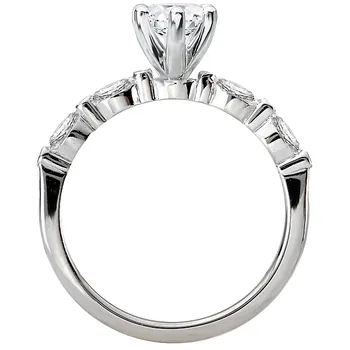 Classic Semi-Mount Diamond Ring 160050-MQ100