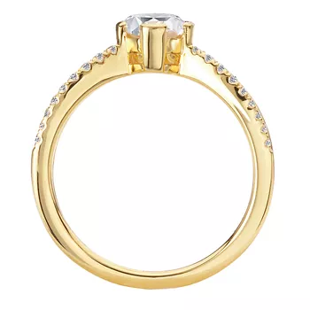 Split Shank Semi-Mount Diamond Engagement Ring 160312-OV100Y