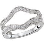 LaVie Diamond Wrap Wedding Ring with Guard 113937-WRAP