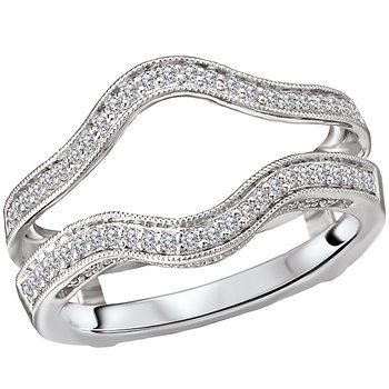 Diamond Wrap Wedding Ring with Guard 113937-WRAP