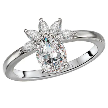 Diamond Semi-Mount Engagement Ring 160068-OV100