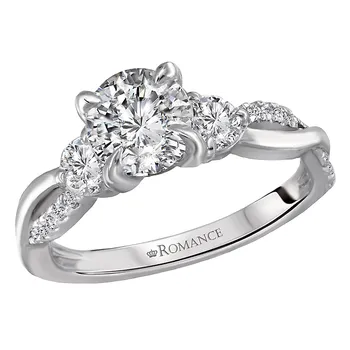 *** Lab Grown Diamond *** Classic Semi-Mount Diamond Ring 119259-RD100KLG