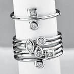 Eleganza Ladies Fashion Diamond Ring 711814-7