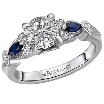 *** Lab Grown Diamond *** Classic Semi-Mount Diamond Ring 119232-RD100KLG