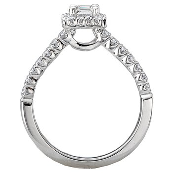 Halo Semi-Mount Diamond Ring 115037-050