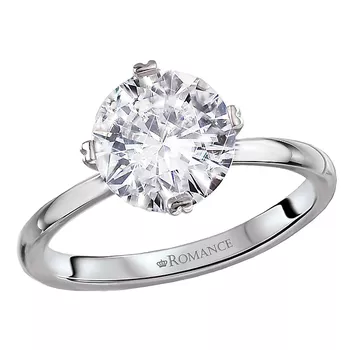 Diamond and Sapphire Gallery Semi-Mount Engagement Ring 160363-RD200SPH