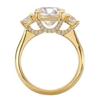 3-Stone Semi-Mount Diamond Engagement Ring 160170-RD300Y