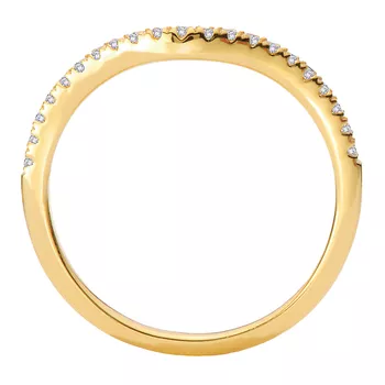 Curved Front Diamond Engagement Ring 160335-RD150WY