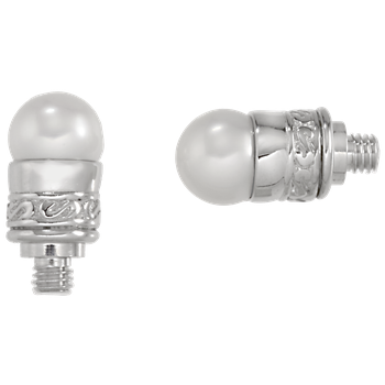 Bellatini Vari-tip Pearl Sterling Bracelet Tips AO 12-100 PRL