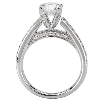 Peg Head Semi-Mount Diamond Ring 115144-100A