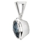Eleganza ELAN SILVER RD LONDON BL TPZ  PENDANT, LBT RD 10MM, 4.96TGW 844047-BT