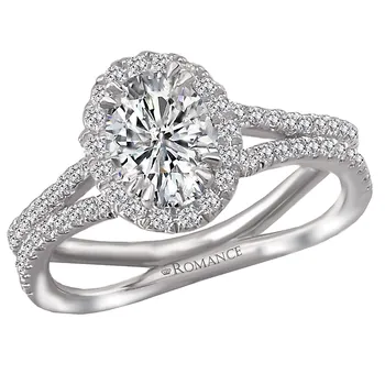 Split Shank Semi-Mount Diamond Ring 119119-100K