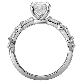 *** Lab Grown Diamond *** Classic Semi-Mount Diamond Ring 119170-RD100KLG