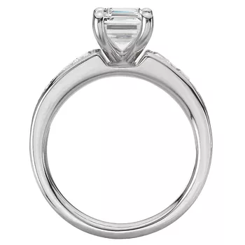Lab Grown Baguette Diamond Engagement Ring 160299-EM200LG