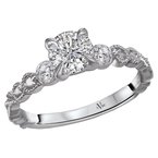 LaVie Classic Semi-Mount Diamond Ring 115472-RD075