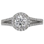 LaVie Split Shank Semi-Mount Diamond Ring 115294-100