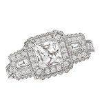 LaVie Halo Semi-Mount Diamond Ring 115093-100