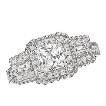 Halo Semi-Mount Diamond Ring 115093-100