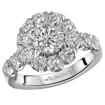 Halo Semi-Mount Diamond Ring 119144-100K
