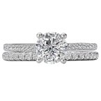 LaVie Peg Head Semi-Mount Diamond Ring 115415-100