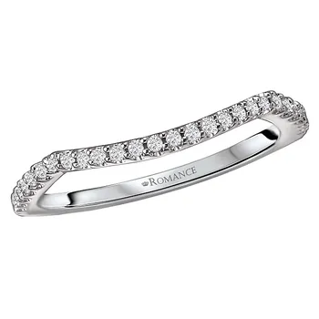 *** Lab Grown Diamond *** Curved Wedding Band 160076-WLG