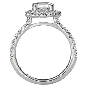 Halo Semi-Mount Diamond Ring 115450-RD100