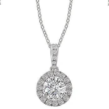 Ladies Diamond Halo Necklace 142469-5.0CWN
