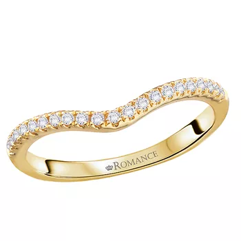 Curved Front Diamond Engagement Ring 160335-RD150WY