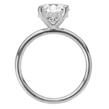 Diamond Hidden Halo Engagement Ring 160151-RD200PT