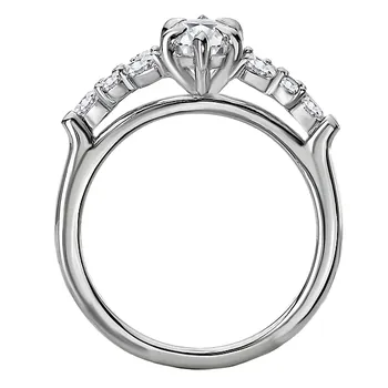 Semi-Mount Diamond Engagement Ring 160200-MQ100