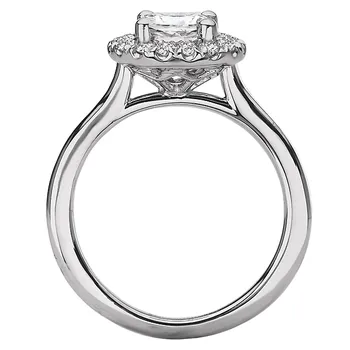 Halo Semi-Mount Diamond Ring 119155-RD100K