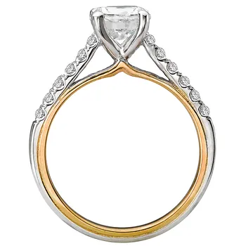 Two Tone Semi-Mount Diamond Ring 119255-RD100TYK