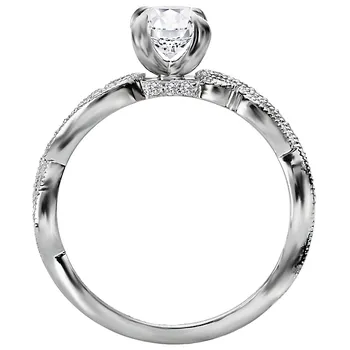 *** Lab Grown Diamond *** Diamond Semi-mount Engagement Ring 160073-OV100LG